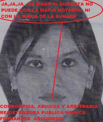 AMPLIAN DENUNCIA CONTRA CORROMPIDO NOTARIO DELINCUENTE MARCO ANTONIO CORCUERA GARCIA