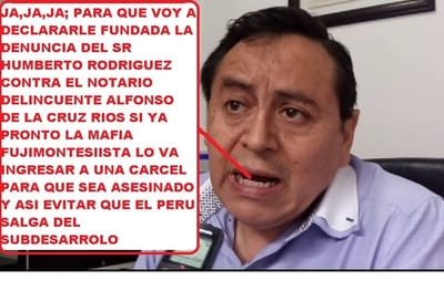 INTERPONEN DENUNCIA CONTRA NOTARIO CORRUPTO JOSE ALBERTO HUACHILLO CEVALLOS