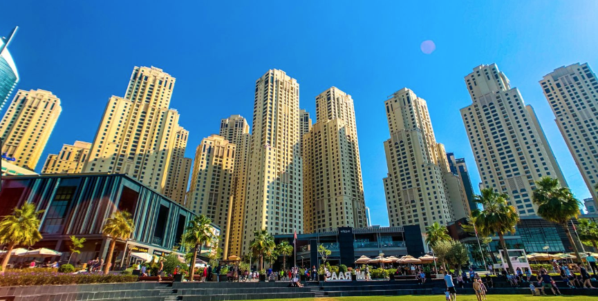 Wander at Jumeirah Beach Residence Dubai Marina to get to know your family