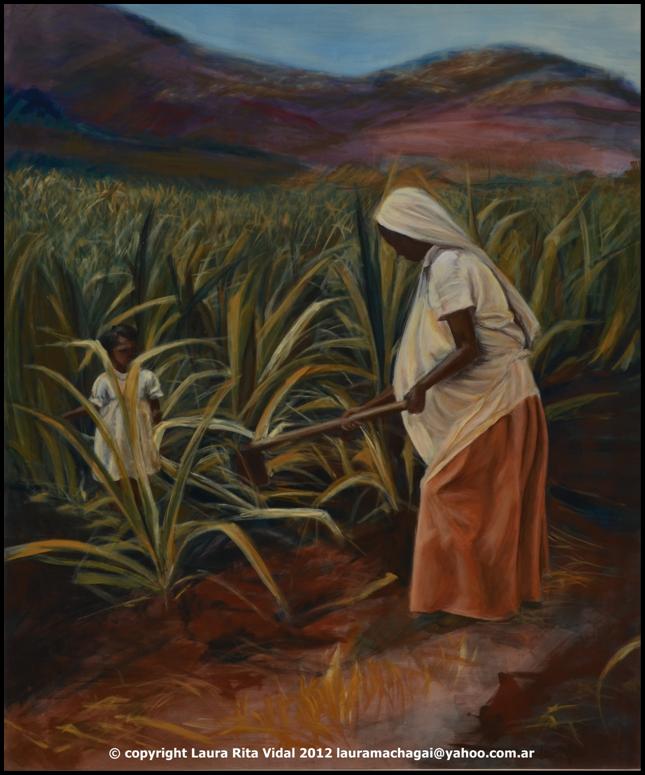 MADRE CAMPESINA 122 x 103 cm acrílico sobre fibrofácil