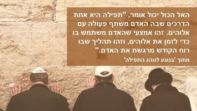 בנוגע לנוהג התפילה