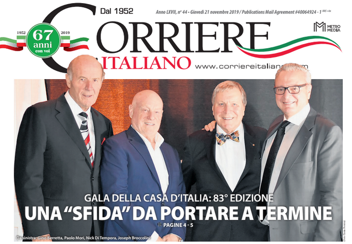 Gala Della Casa D'Italia: 83° Edizione: Una "Sfida" da Portare a Termine
