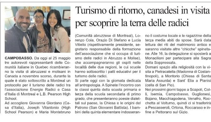 Casa d'Italia promuove il Turismo delle Radici