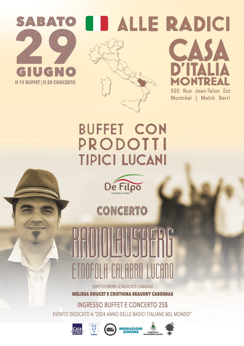 ALLE RADICI - RETOUR AUX RACINES- CONCERTO - CONCERTRADIO LASUBERG ETOFOLH  Calabro -Lucano