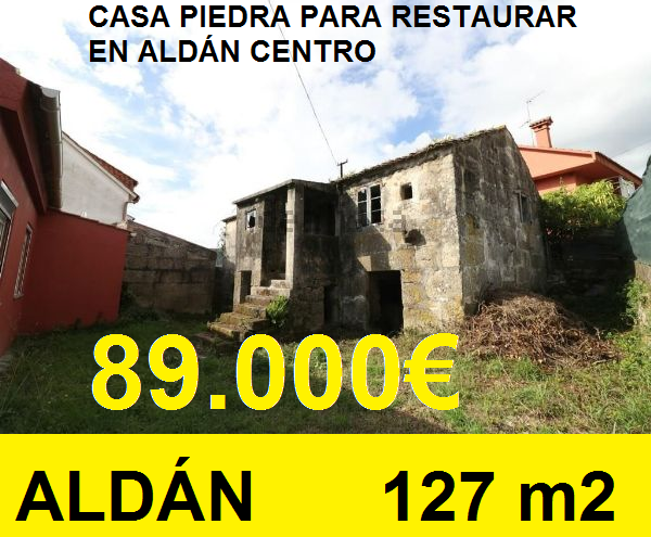 CASA PIEDRA PARA RESTAURAR EN ALDÁN