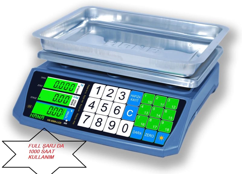 HANA HS-5500 SERİSİ 30 KG SU GEÇİRMEYEN TERAZİ