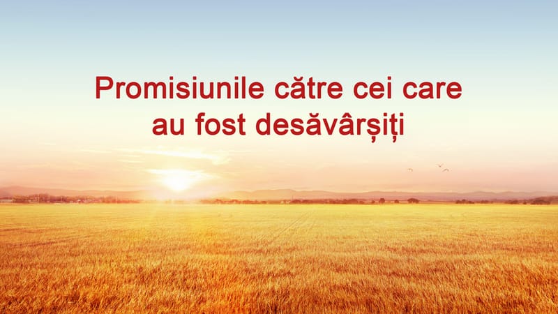 Promisiunile către cei care au fost desăvârșiți