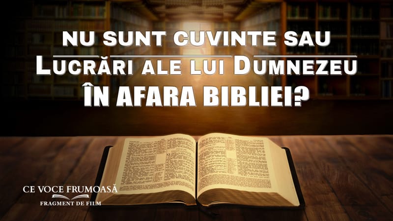 „Ce voce frumoasă” Segment 3 - Nu sunt cuvinte sau lucrări ale lui Dumnezeu în afara Bibliei?