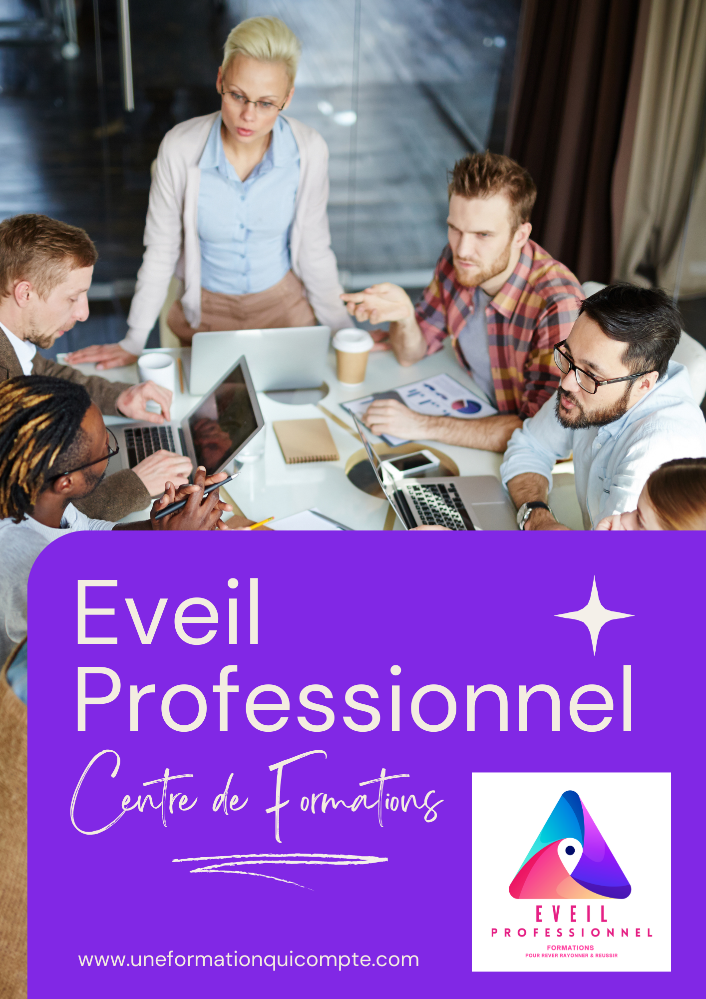 EVEIL PROFESSIONNEL : NOTRE ORGANISME DE FORMATION certifié Qualiopi POUR REVER, RAYONNER & REUSSIR