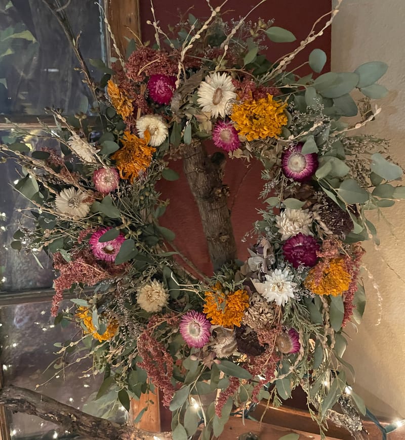 Floral Wreath Making Class at Farm