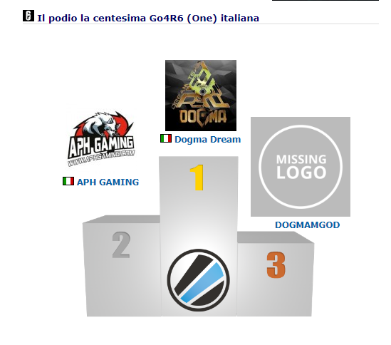 I DOGMA DREAM VINCONO LA FINALE SETTIMANALE GO4R6 (ONE) ITALY CUP #100