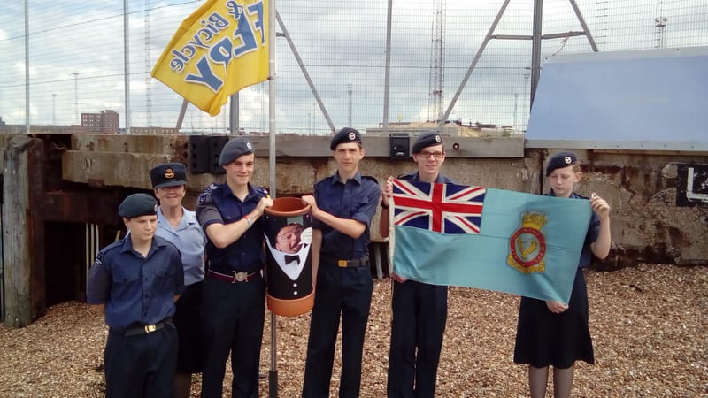 Time Capsule relayed to 356 Felixstowe Air Cadets
