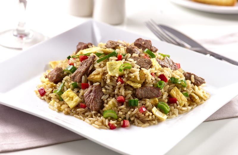 Arroz chaufa de Carne