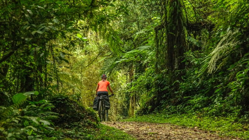 A pé ou de bicicleta
