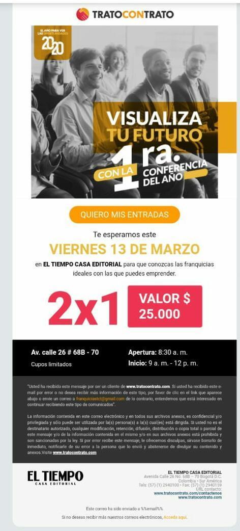 1ra Conferencia  VISUALIZA TU FUTURO