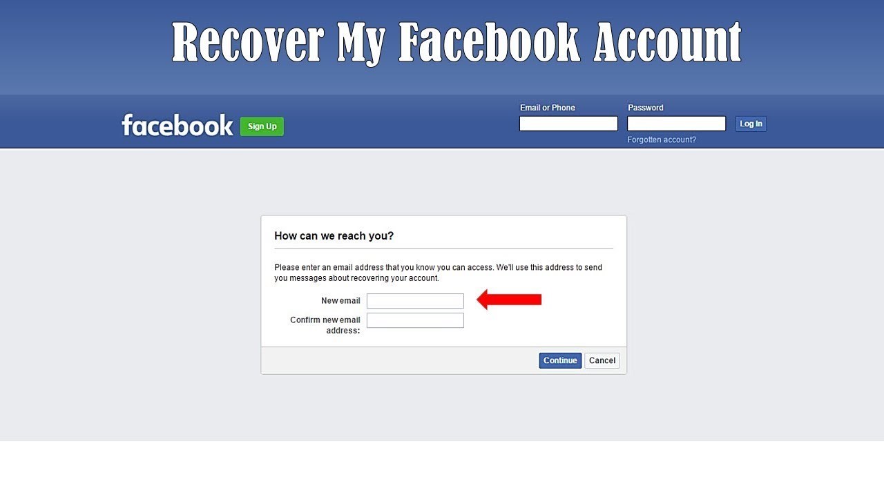 How to Recover Facebook Password without Email Id?