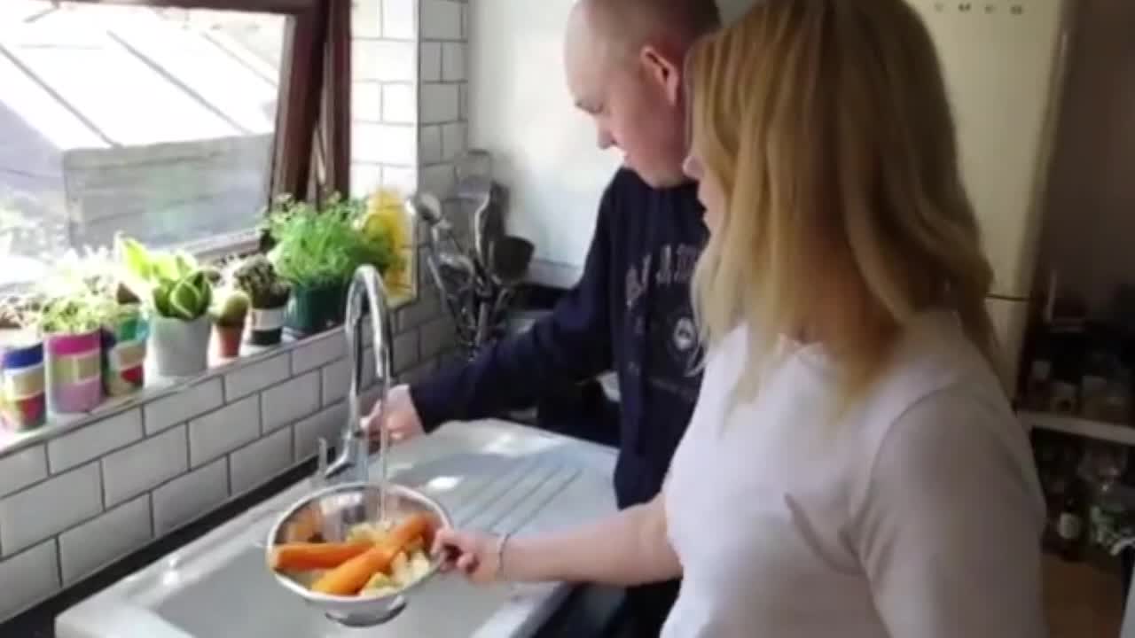 04) Wash the Potatoes and Carrots then Chop the Carrots