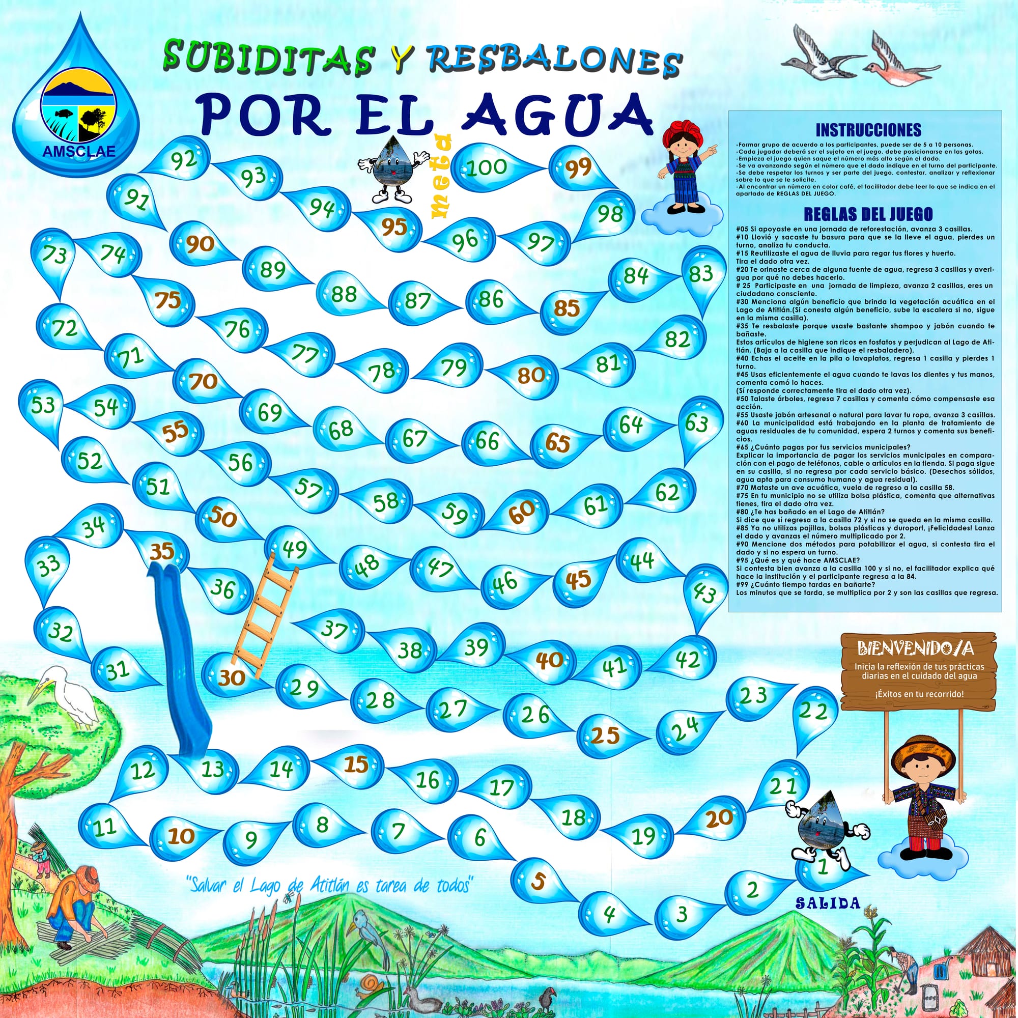 SUBIDITAS Y REBALONES POR EL AGUA