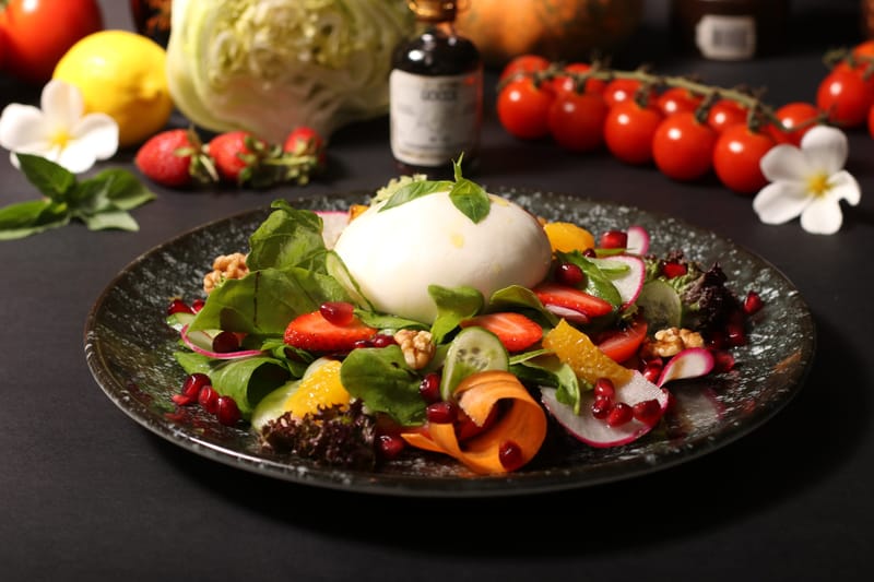 بوراتا سلط burrata salad