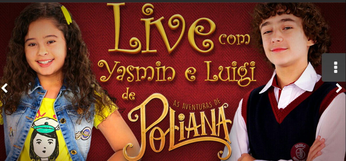 Luigi e Yasmin invadem a live de As Aventuras de Poliana desta quinta!