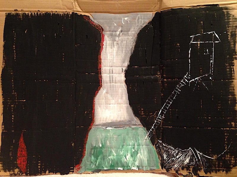 The Scottish Stores Pop Up Cardboard Paintings Exhibition