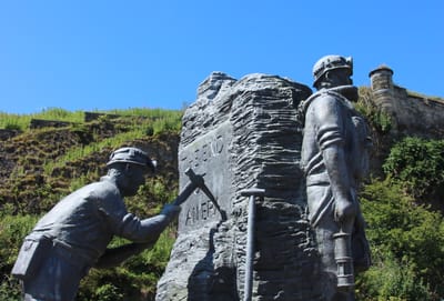 Tribute to mining history relocated to new position on Whitehaven harbourside