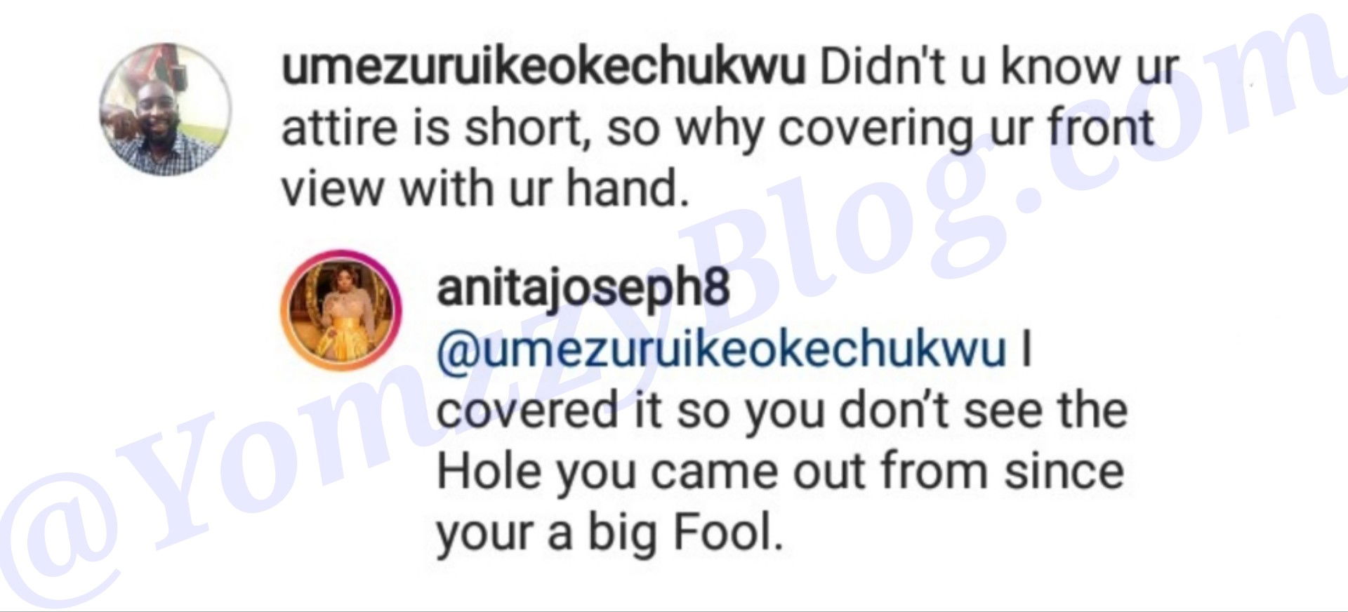 Anita Joseph Slams Non-fan Who Criticized Her For Rocking Short Outfit