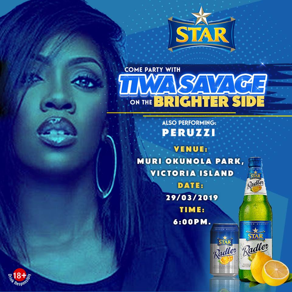 Party with Tiwa Savage on the brighter sid
