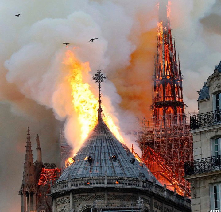 Fire Breaks Out At Notre-dame Cathedral In Paris (photos)