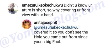Anita Joseph Slams Non-fan Who Criticized Her For Rocking Short Outfit