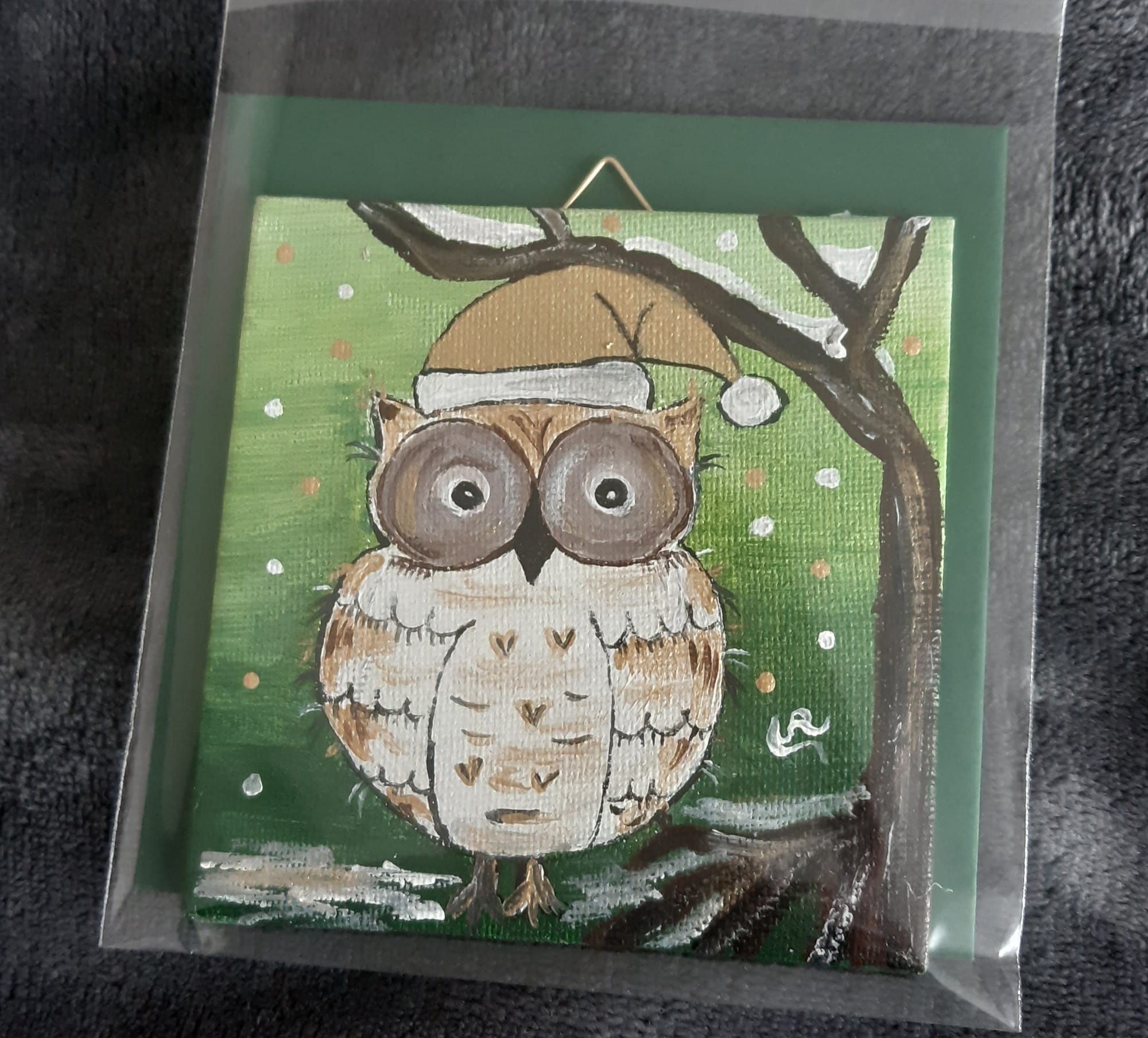 Weihnachtseule grün