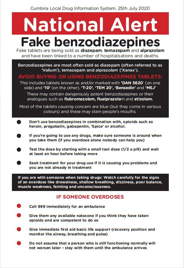 National Benzodiazepine Alert