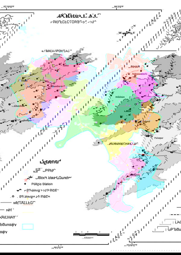 48, RATUA P.W.D. MAP