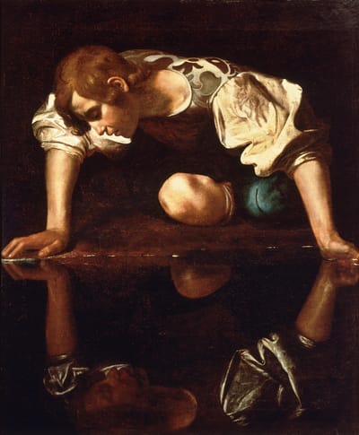La obra Narciso de Caravaggio