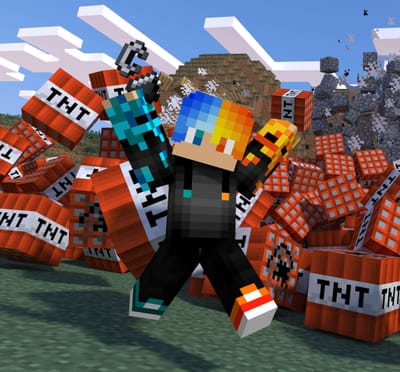 كيف يمكنك صنع صور خلفيات ماين كرافت بسكنك