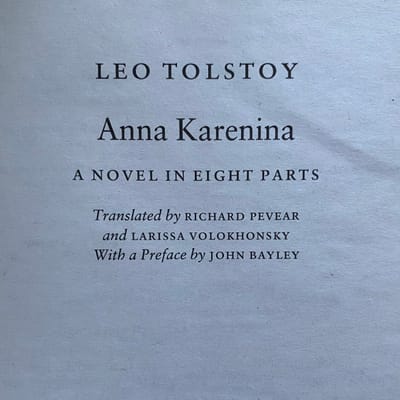 Anna Karenina - Before Reading
