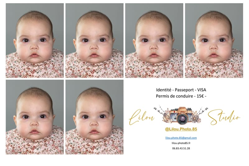 Photo d'identité Bébé/Enfant/adulte