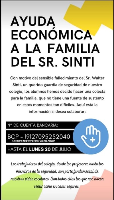 CAMPAÑA DE AYUDA AL SEÑOR SINTI image