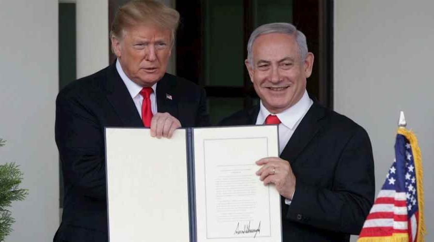 استنكار المملكة لإعلان الاعتراف بسيادة إسرائيل على هضبة الجولان