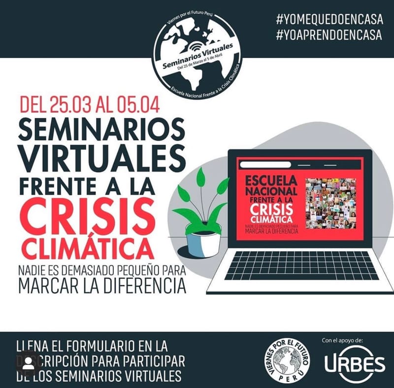 Seminarios Virtuales frente a la Crisis Climática 💚