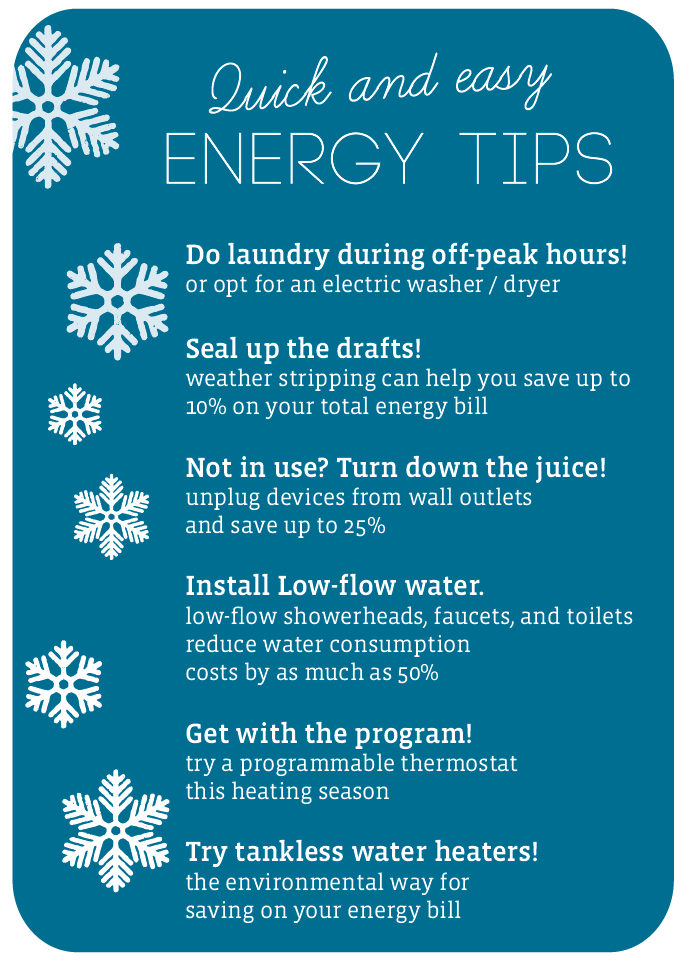 Winter Energy Saving Tips