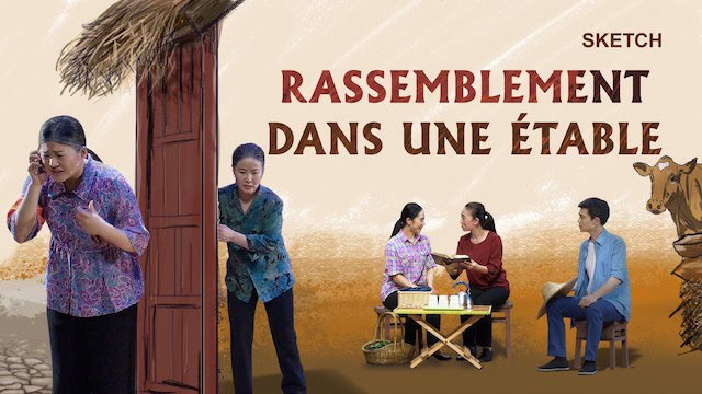 Rassemblement dans une étable