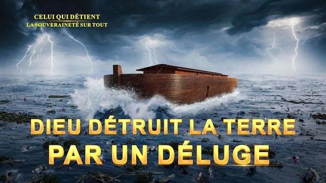 Dieu détruit la terre par un déluge