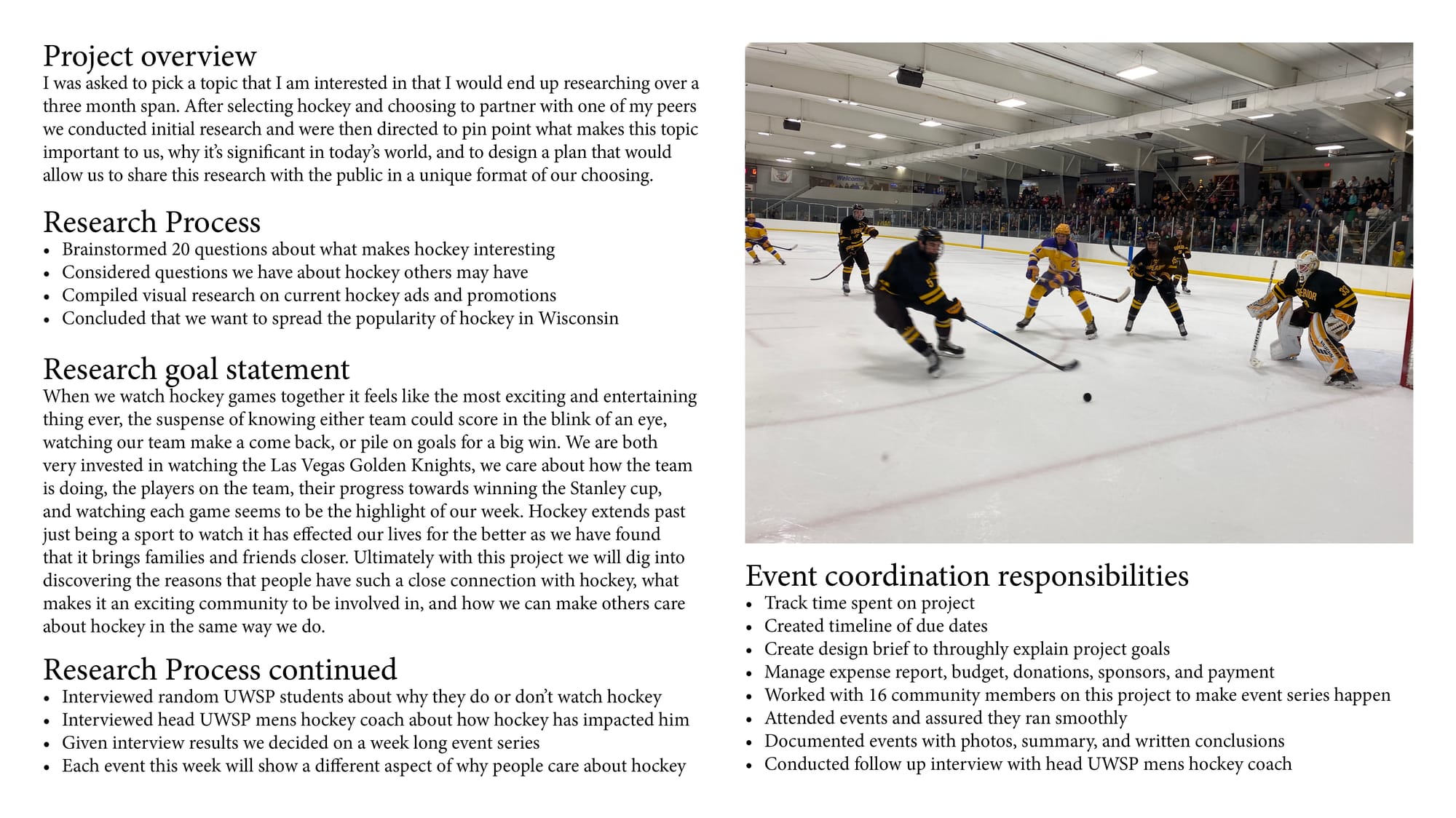 UWSP hockey appreciation week
