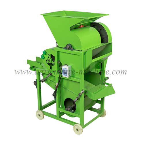 How does the peanut sheller work?