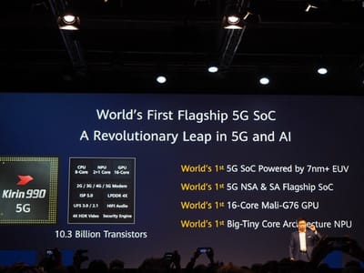 Huawei presents Kirin 990 chipset with inbuilt 5G modem
