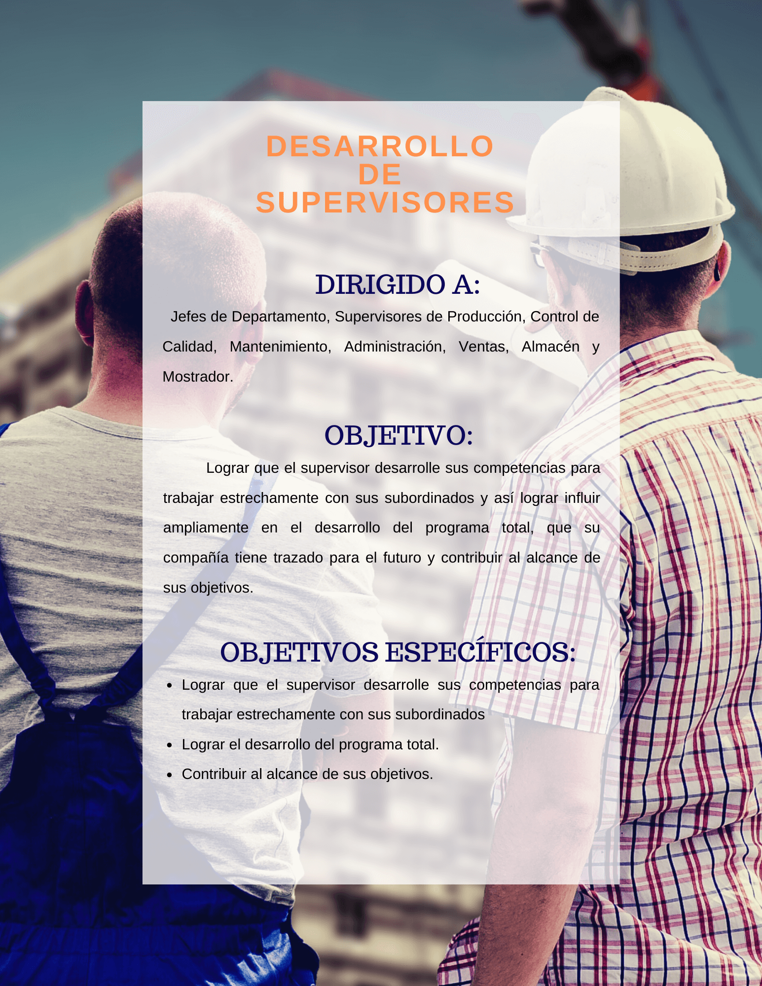 Desarrollo de supervisores
