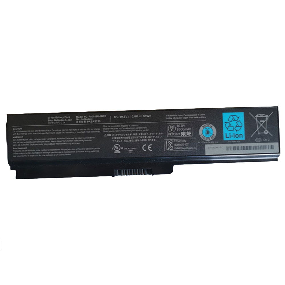 Toshiba A665 C655 C675 L65 L750-1DM 10.8V 98Wh Toshiba PA3816U-1BRS Baterías