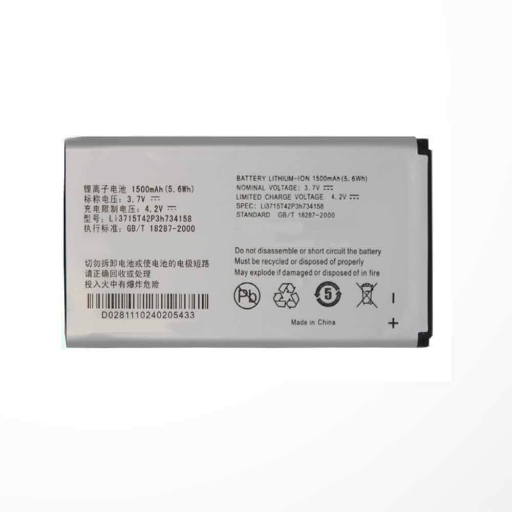 ZTE X500 CX500 1500mAh 3.7V ZTE Li3715T42P3h734158 Batería