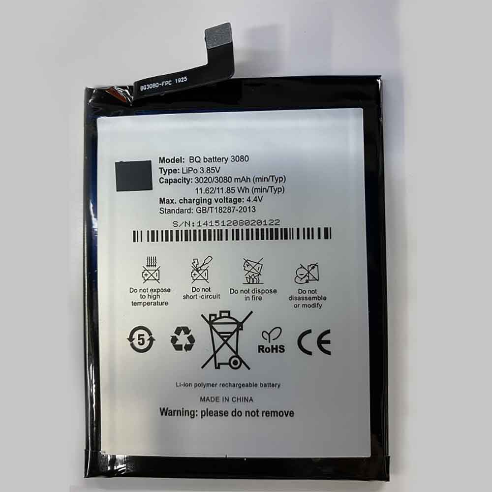 3020mAh Batería BQ-battery-3080 para BQ U Plus Aquaris U U Lite